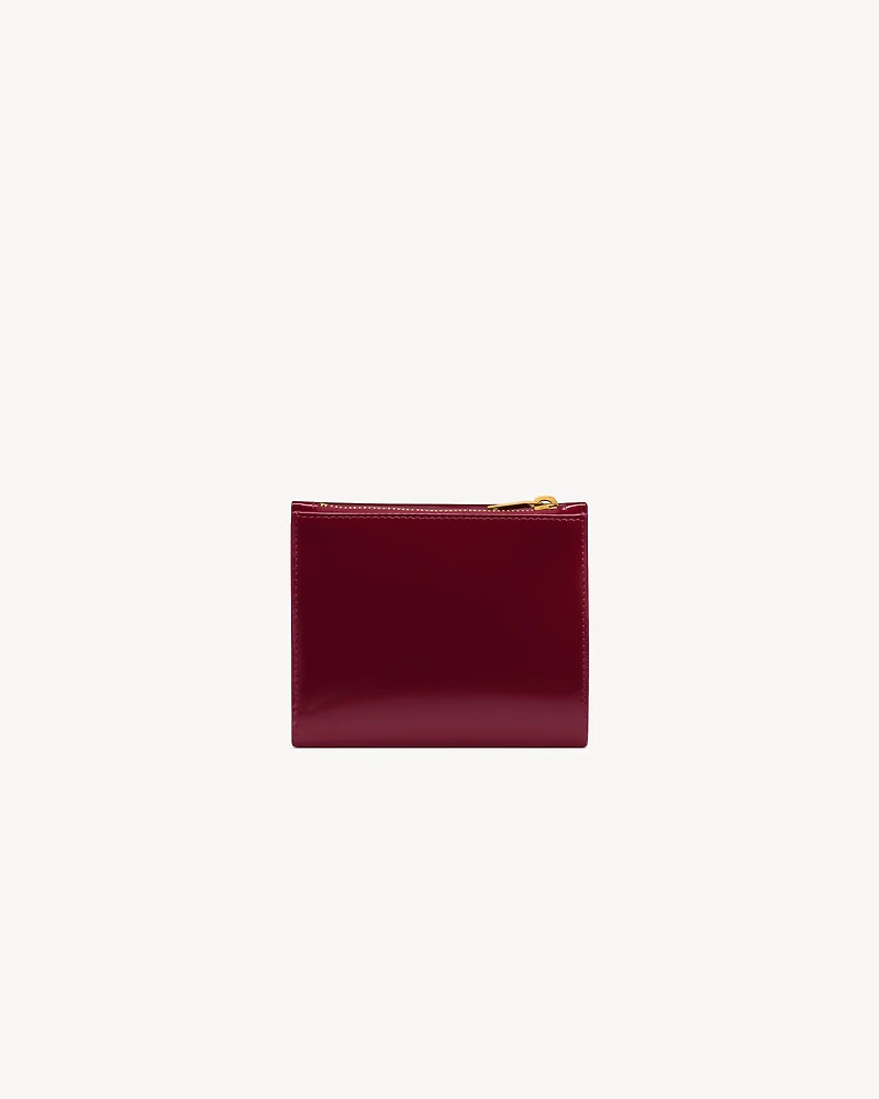 UPTOWN Compact wallet in patent leather