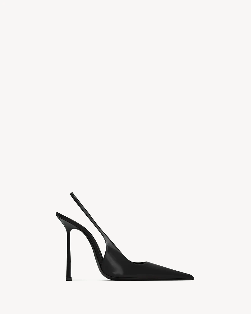 VENDOME slingback pumps glazed leather