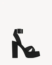 BIANCA platform sandals satin crepe