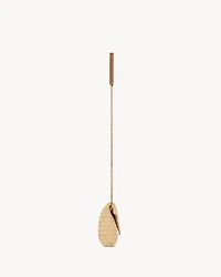 CASSANDRE chain pouch in raffia