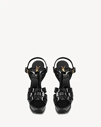 TRIBUTE platform sandals patent leather