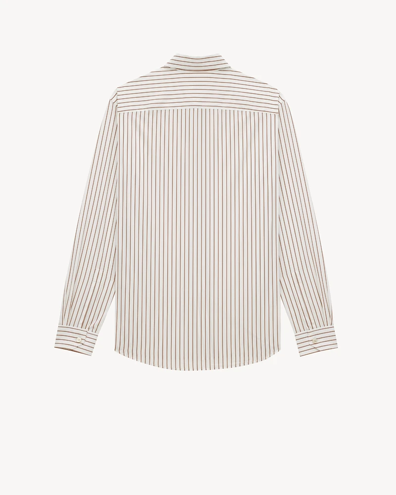 CASSANDRE shirt striped cotton poplin