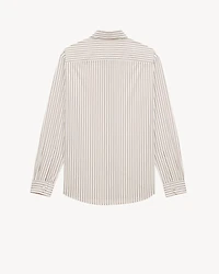 CASSANDRE shirt striped cotton poplin