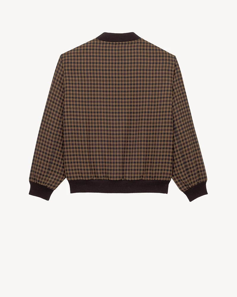 CASSANDRE bomber jacket wool check