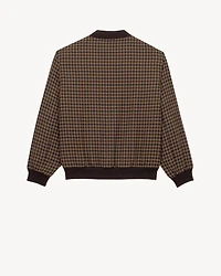 CASSANDRE bomber jacket wool check