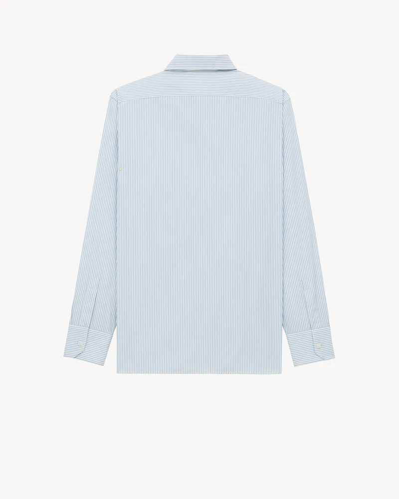 CASSANDRE shirt striped cotton poplin