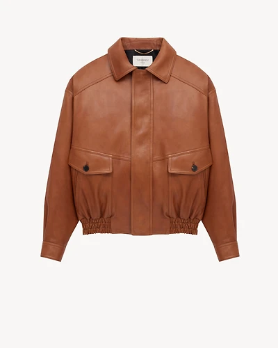 bomber jacket lambskin
