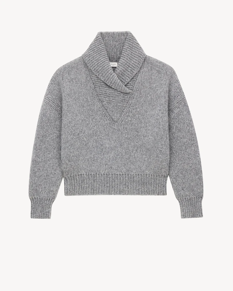 shawl sweater chunky knit