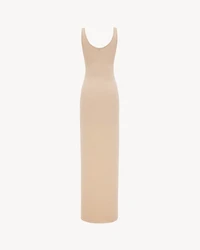 long dress lurex knit