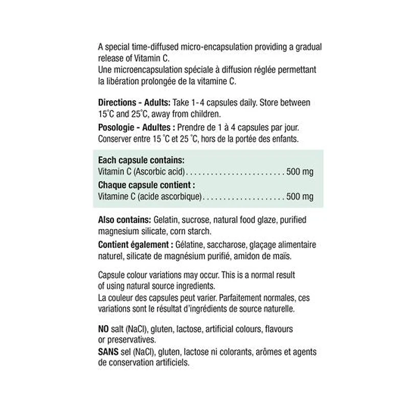 Vitamin C 500mg | Timed Release