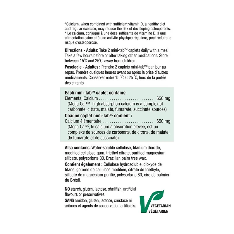 MegaCal Calcium 650mg