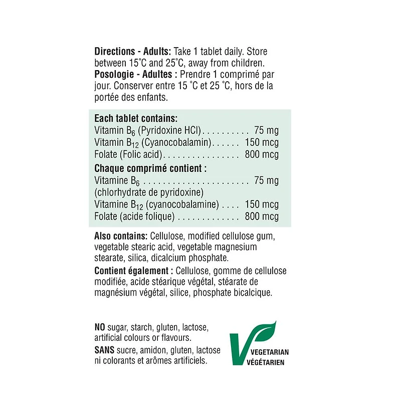 Vitamin B6, Vitamin B12 & Folic Acid