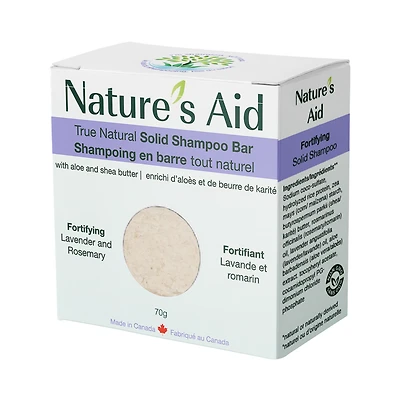 Fortifying Solid Shampoo Bar with Rosemary and Lavender