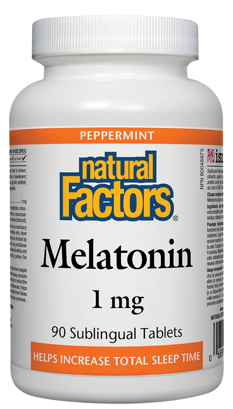 Melatonin 1 mg, Peppermint