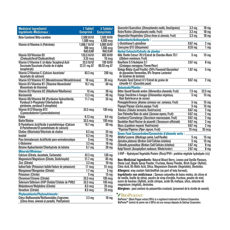 MultiVitamin Chewable for Adult Men