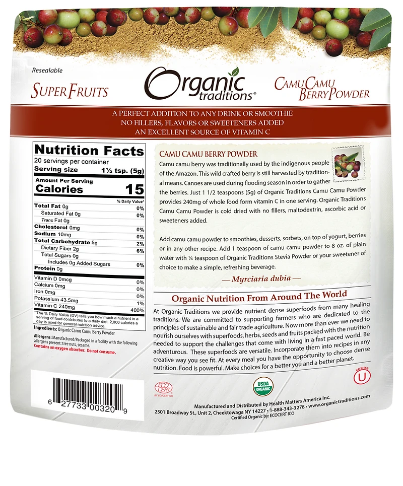 Organic Camu Camu Berry Powder