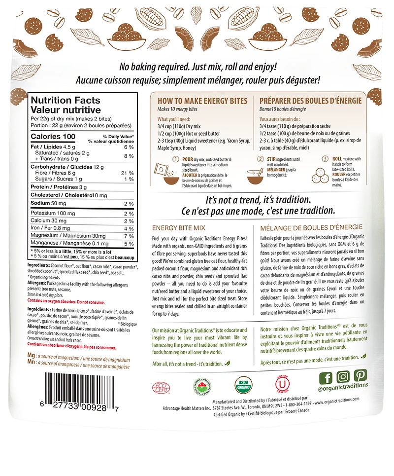 Energy Bite Mix - Chocolate