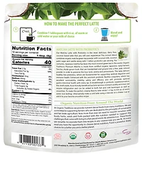Organic Matcha Latte with Probiotics