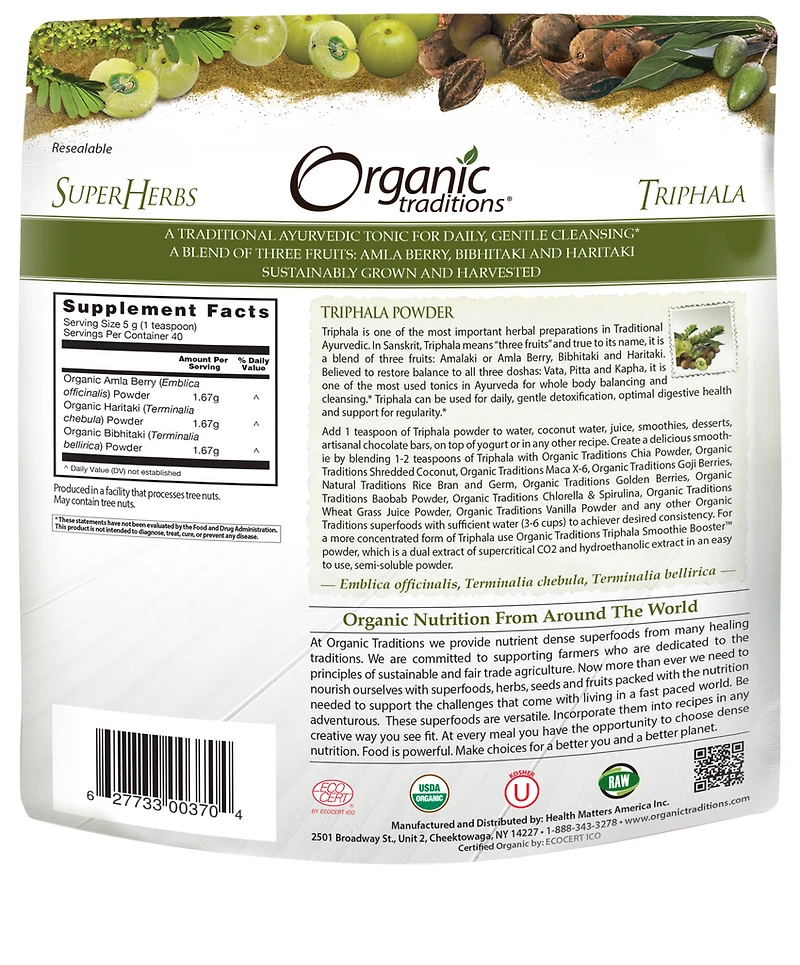 Organic Triphala Powder