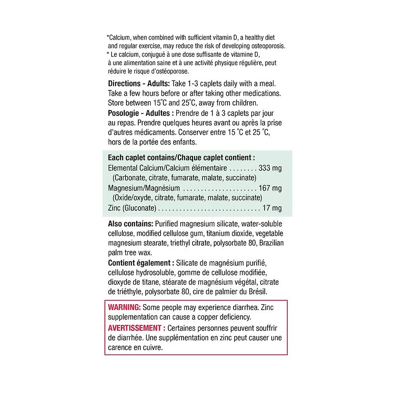 Calcium Magnesium & Zinc