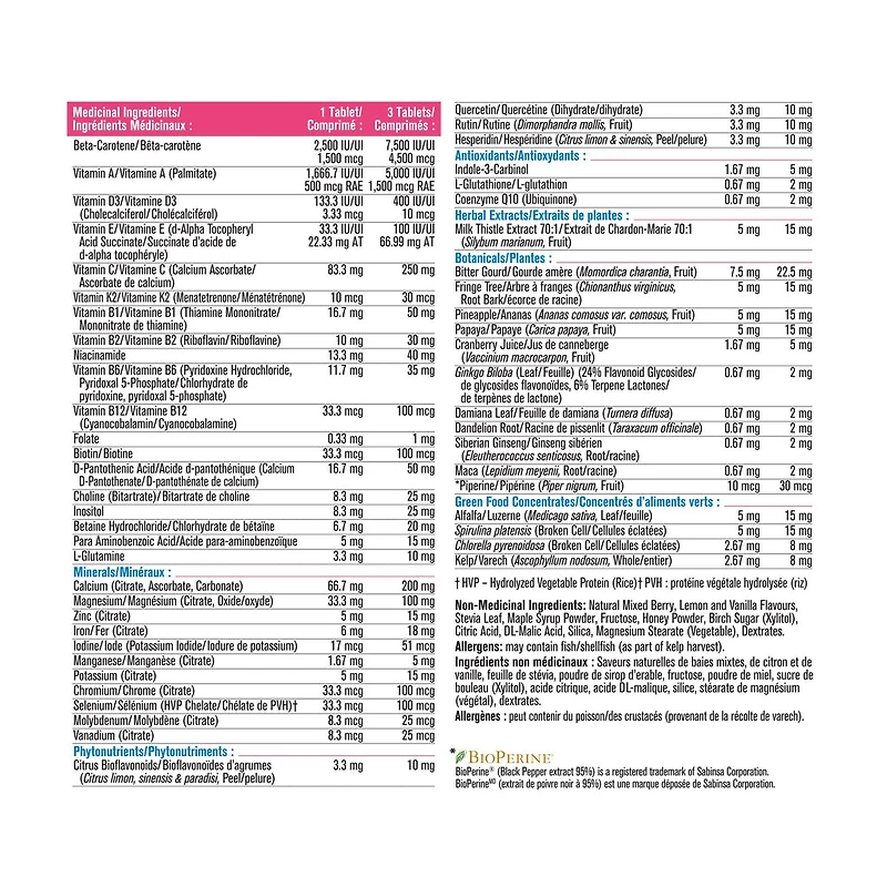 MultiVitamin Chewable for Adult Women