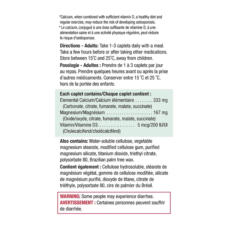 Calcium Magnesium & Vitamin D