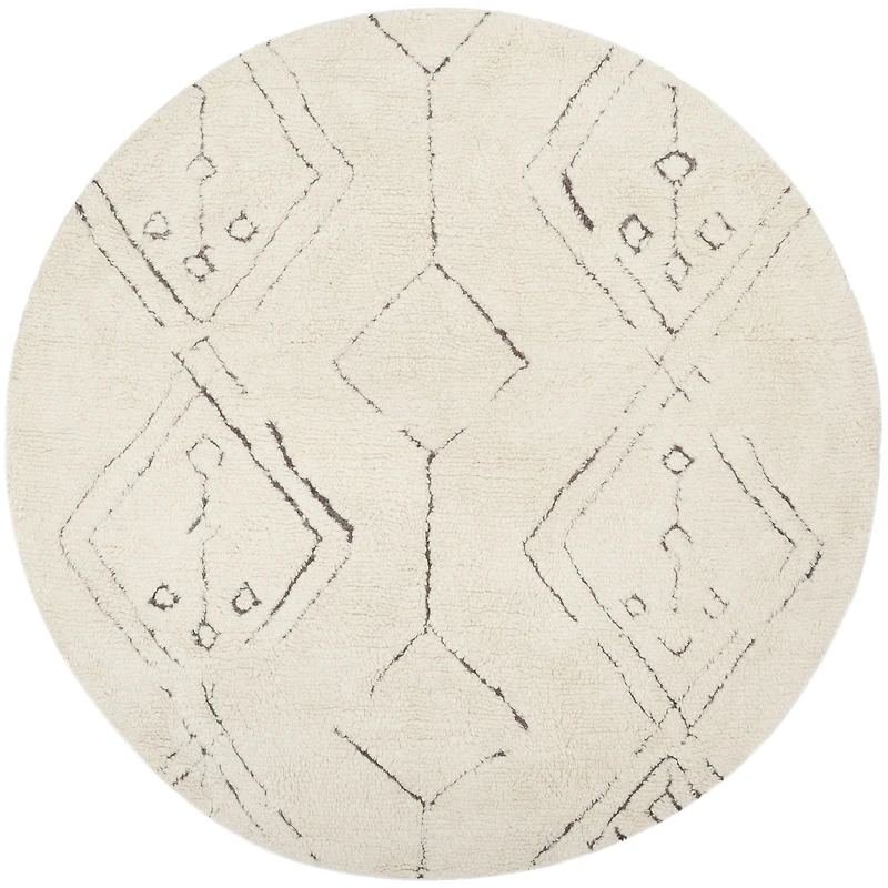 Safavieh Casablanca Collection Claud Geometric Round Area Rug