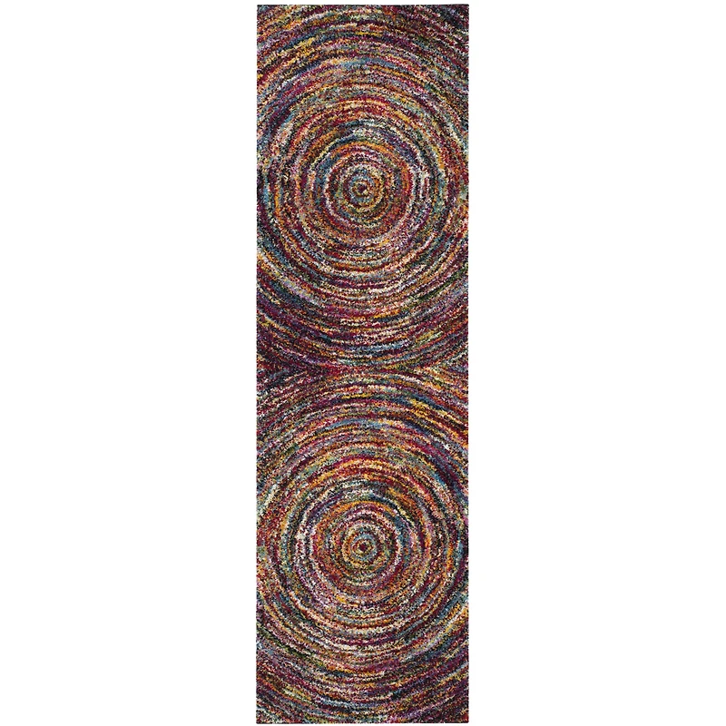 Safavieh Freeman Geometric Shag Rectangular Runner