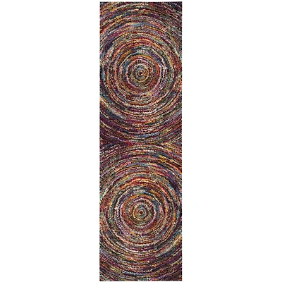 Safavieh Freeman Geometric Shag Rectangular Runner
