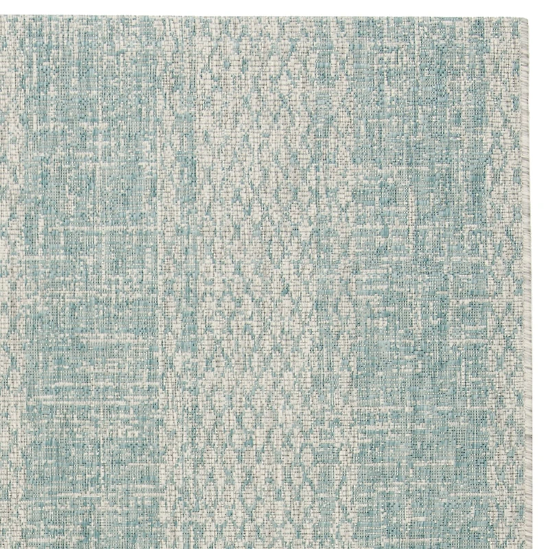Safavieh Courtyard Collection Elena Geometric Indoor/Outdoor Round Area Rug