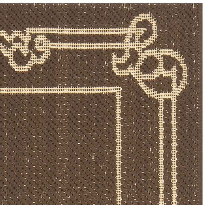 Safavieh Courtyard Collection Keane Oriental Indoor/Outdoor Runner Rug