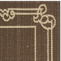 Safavieh Courtyard Collection Keane Oriental Indoor/Outdoor Runner Rug