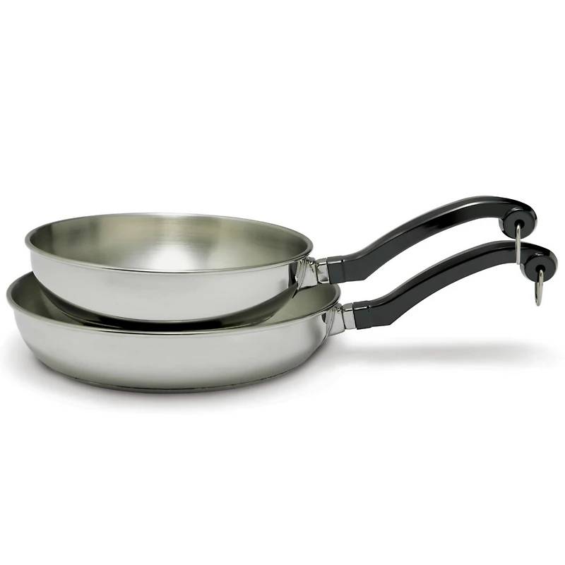 Farberware Classic Series 8" & 10" Twin-Pack Stainless Steel Skillets