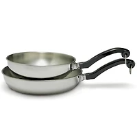 Farberware Classic Series 8" & 10" Twin-Pack Stainless Steel Skillets
