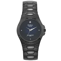 Armitron® Mens Black Stainless Watch