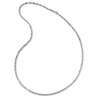 14K White Gold 18" Singapore Chain