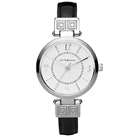 Liz Claiborne® Black Iconic Watch