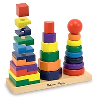 Melissa & Doug Geometric Stacking Toy Interactive Toy