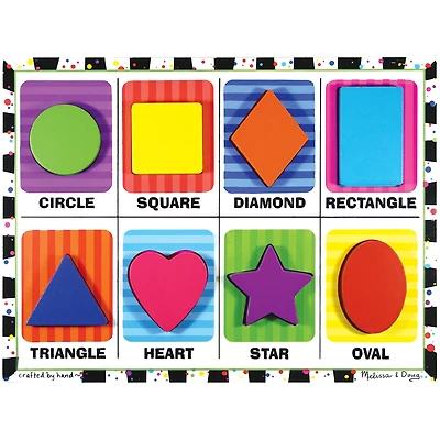 Melissa & Doug Shapes Chunky Puzzle Board Game