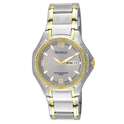 Armitron® Mens Two-Tone Stainless Steel Watch