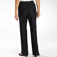 Alfred Dunner Classics Womens Straight Mid Rise Pull-On Pant