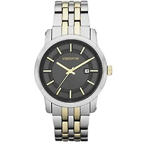 Claiborne Mens Two-Tone Watch