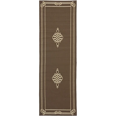 Safavieh Courtyard Collection Keane Oriental Indoor/Outdoor Runner Rug