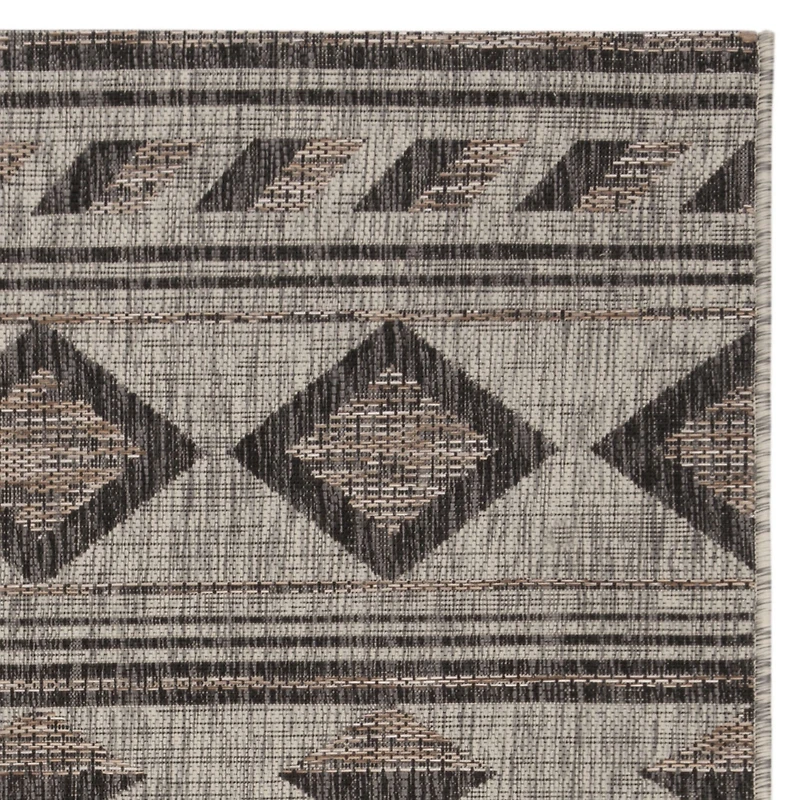 Safavieh Courtyard Collection Luana Geometric Indoor/Outdoor Area Rug
