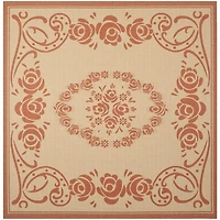 Safavieh Courtyard Collection Kalya Floral Indoor/Outdoor Square Area Rug