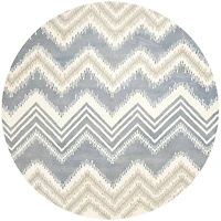 Safavieh Capri Collection Ronni Chevron Round AreaRug