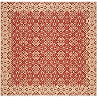 Safavieh Courtyard Collection Spots Oriental Indoor/Outdoor Square Area Rug