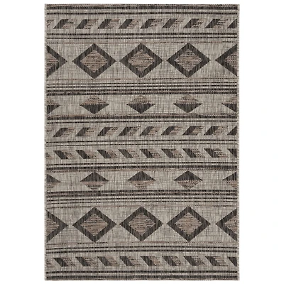 Safavieh Courtyard Collection Luana Geometric Indoor/Outdoor Area Rug