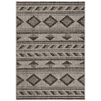 Safavieh Courtyard Collection Luana Geometric Indoor/Outdoor Area Rug