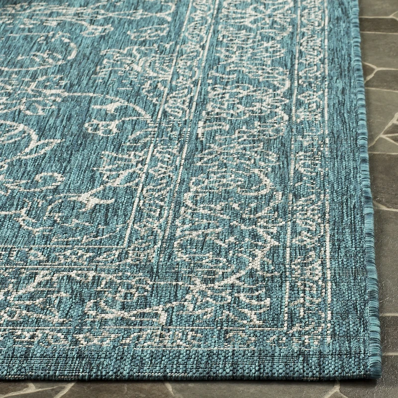 Safavieh Courtyard Collection Clarissa Oriental Indoor/Outdoor Square Area Rug